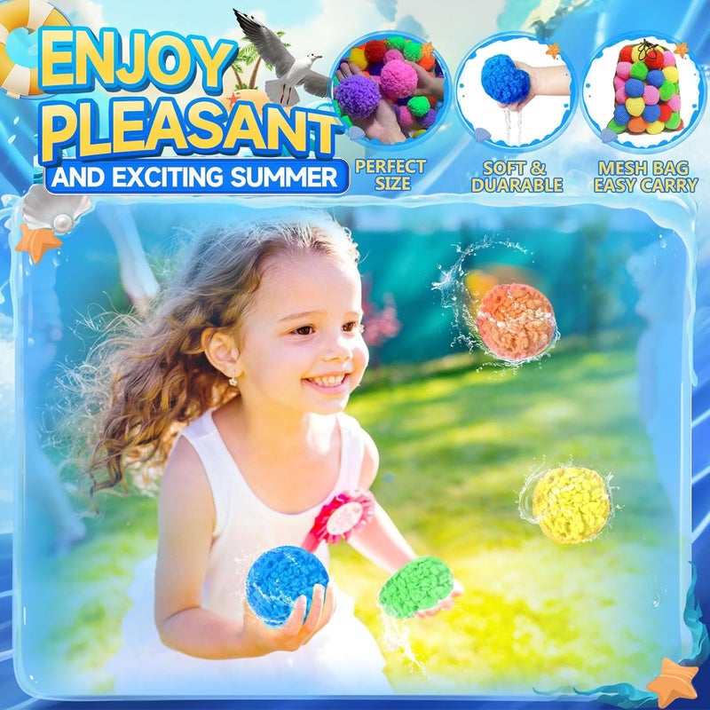 YUANDJO Reusable Water Balls, Reusable Water Balloons for Outdoor Toys and Games, Water Toys for Kids and Adults (60 Pack) - Image 5